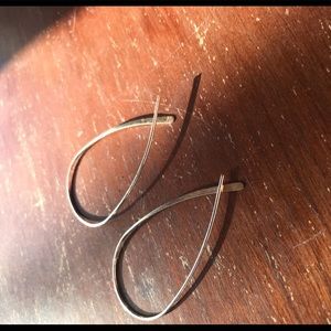 Silver Wire loop earrings